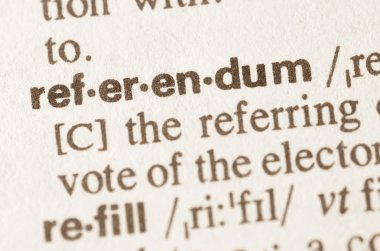 Word referandum sözlük tanımı 