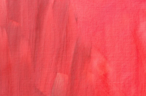 Röd målade konstnärliga canvas bakgrund — Stockfoto