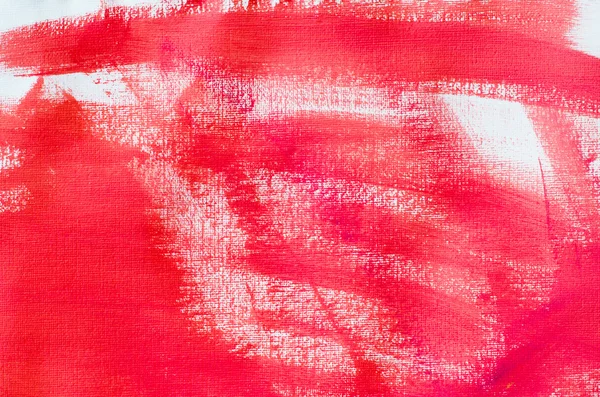 Red painted artistic canvas background — Stock Photo, Image