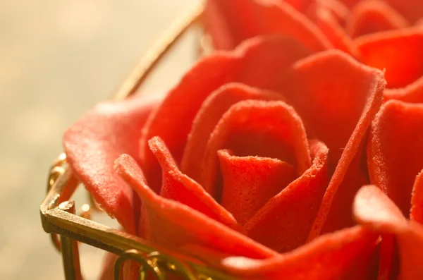 Rosas rojas hechas de jabón macro — Foto de Stock
