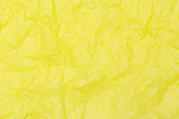 Φόντο κίτρινο τσαλακωμένο χαρτί ιστών — Φωτογραφία Αρχείου