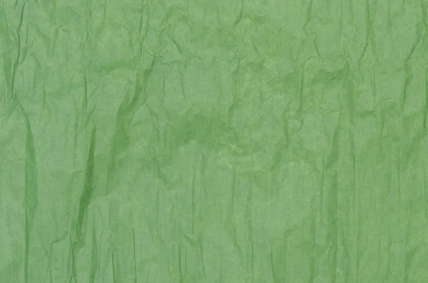 Fondo de papel de tejido arrugado verde — Foto de Stock