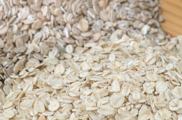 Avena cruda y copos de centeno — Foto de Stock