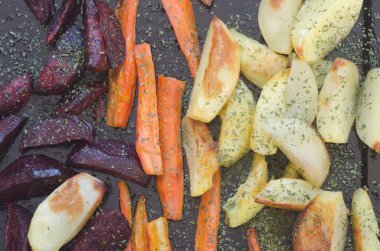 closeup pişmiş sebzeler için