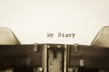 benim hikayem daktiloda yazılmış sözler