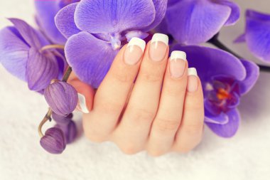 el ile Fransız manikür 