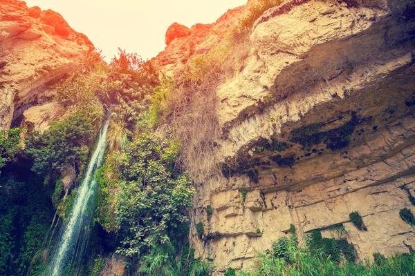 Davidův vodopád v Ein Gedi — Stock fotografie