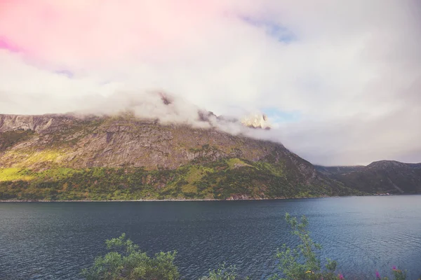 Felsige Meeresküste Schöne Natur Norwegens Europa — Stockfoto