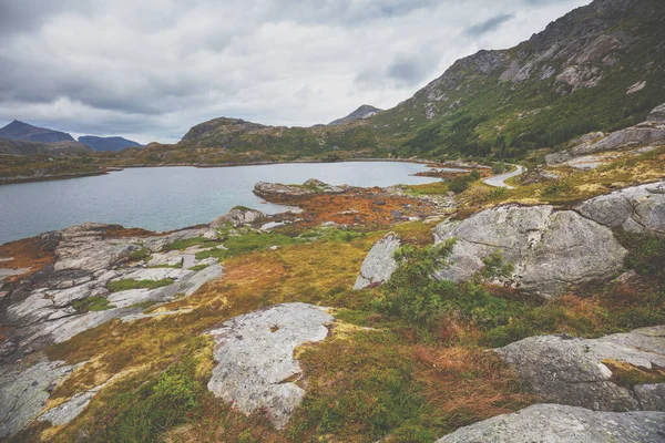 Belle Côte Rocheuse Littoral Nord Norvège Nature Sauvage Norvège Europe — Photo