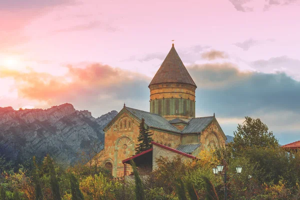 Antigua Fortaleza Catedral Svetitskhoveli Mtskheta Georgia País Europa — Foto de Stock