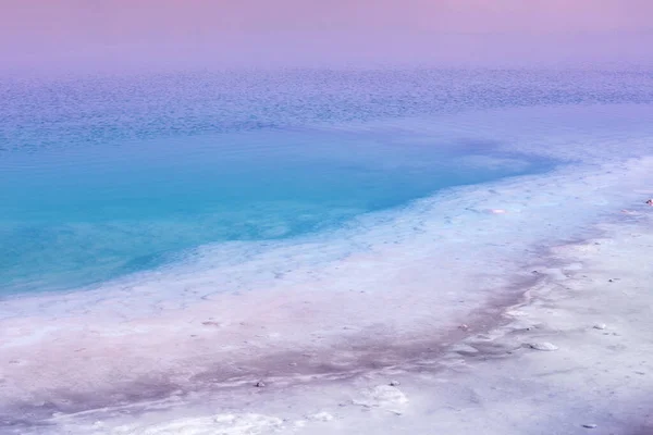 Mar Morto Início Manhã Natureza Selvagem Paisagem Minimalista Tropical Nascer — Fotografia de Stock