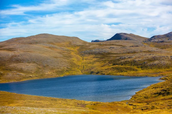 Lac Arctique Été Nature Sauvage Norvège Nordkapp Île Mageroya — Photo