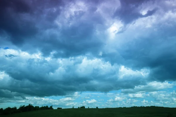 Cielo Tormentoso Dramático Con Nubes Textura Del Cielo Fondo Naturaleza — Foto de Stock