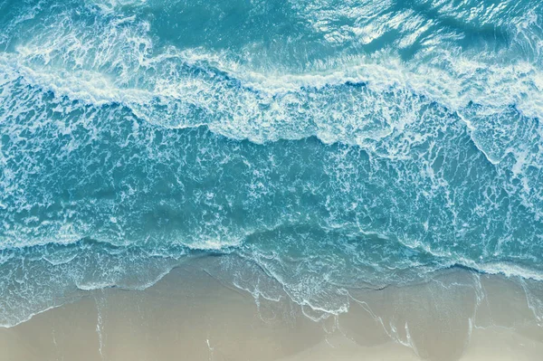 Vista Dall Alto Del Paesaggio Marino Con Spiaggia Sabbiosa Astratto — Foto Stock