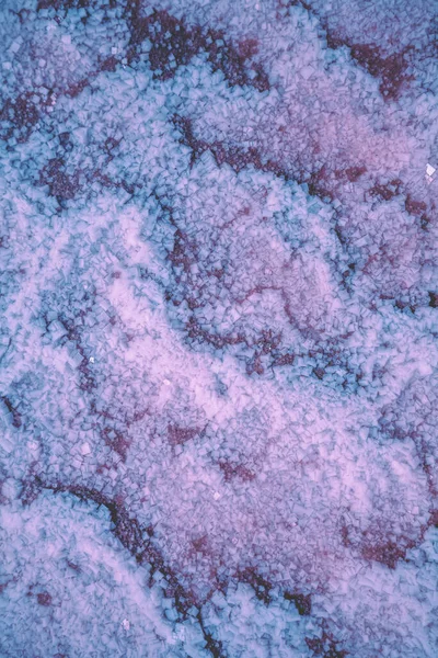 Abstrakte Textur Der Salzigen Küste Des Toten Meeres Salzkristalle Natur — Stockfoto