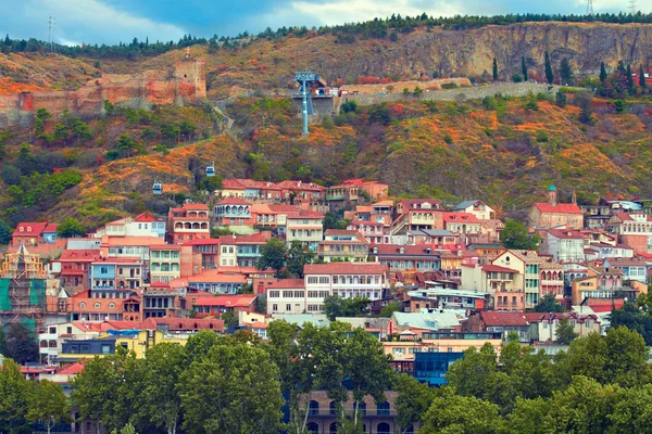 Tiflis, Gürcistan tarihi kent görünümünü — Stok fotoğraf