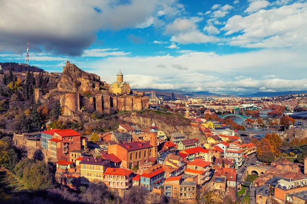 Vista panorâmica de tbilisi — Fotografia de Stock