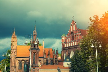 Vilnius şehir St Anne'in ve Bernadine'nın kiliselerinde