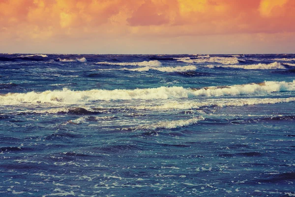 석양 바다 풍경 — 스톡 사진