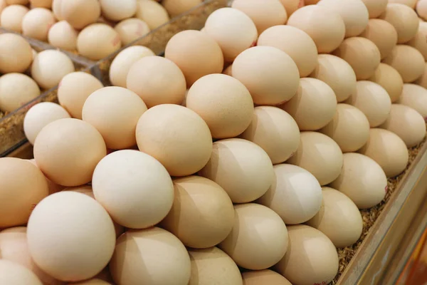 Яйца Продаже Супермаркетах — стоковое фото