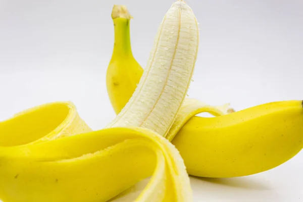 Zdjęcie Banana Szarym Tle — Zdjęcie stockowe