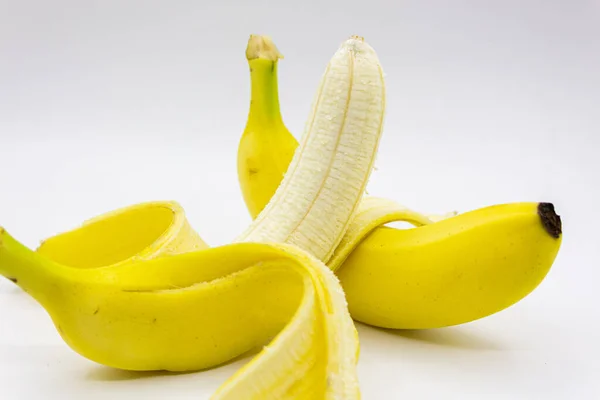 Zdjęcie Banana Szarym Tle — Zdjęcie stockowe