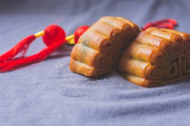 Geleneksel Çin ziyafeti atıştırmalıkları ay pastaları