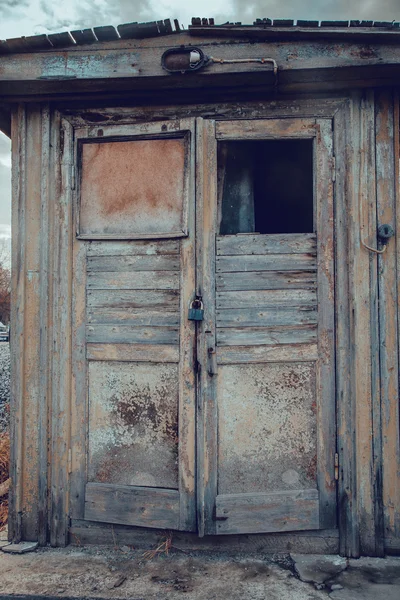 Old wooden door retro vintage — Stock Photo, Image