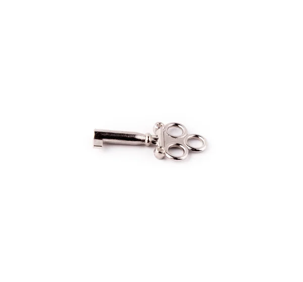 Small vintage silver key — Stock Photo, Image