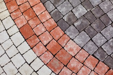 Color paving slabs clipart