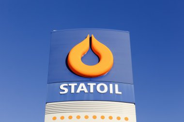 Statoil logo on a gas station clipart