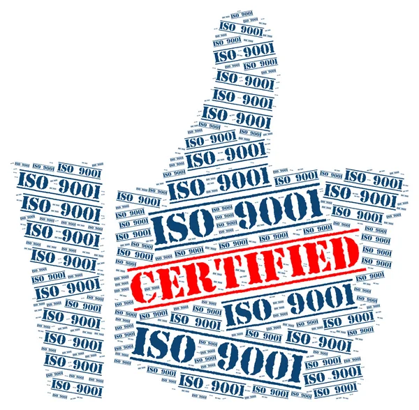 ISO 9001-certifierad — Stockfoto