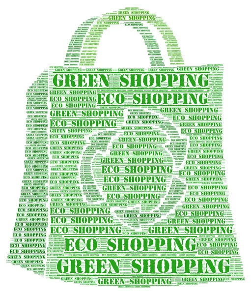 Eco gröna shopping koncept — Stockfoto