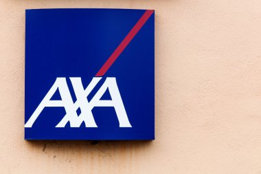 AXA işareti bir duvar