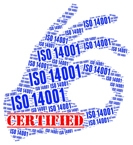 ISO 14001 certified — Stock Photo, Image