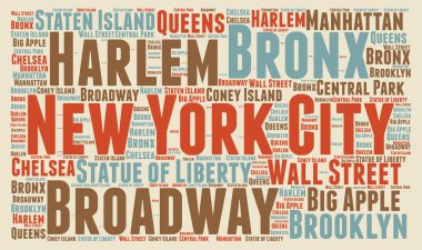 New york city kelime bulutu 