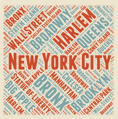 New york city kelime bulutu 