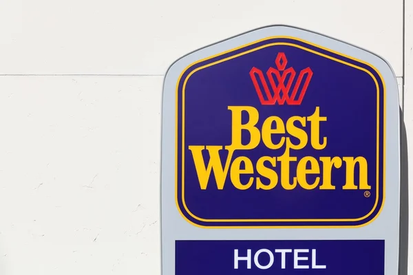 Best Western logo on a wall — Stock Photo, Image