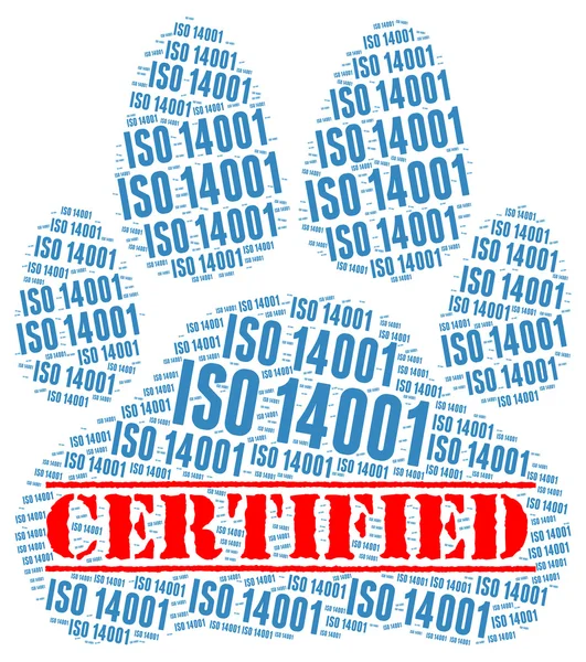 ISO 14001 certified — Stock Photo, Image