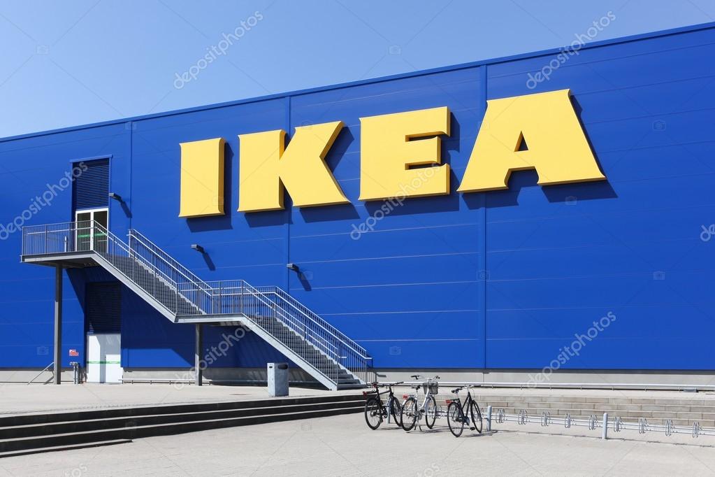 Aalborg, Denmark - May 8, 2016:  IKEA store in Aalborg. IKEA is a multinational group of companies that designs, sells ready-to-assemble furniture. IKEA owns and operates 353 stores in 46 countries