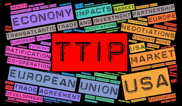 Concetto di cloud di parole TTIP — Foto Stock
