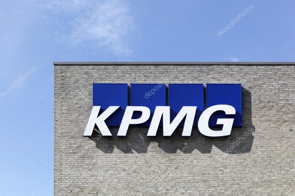 Skejby, Denmark - May 16, 2016: KPMG offices in Denmark. KPMG is one of the largest professional services companies in the world and one of the big four auditors