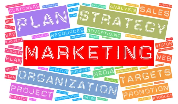 Marketing word cloud concept — Stock Photo, Image