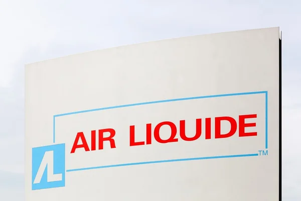 Air Liquide znak na panelu — Zdjęcie stockowe