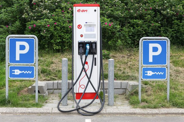  Eon charging point for electric cars