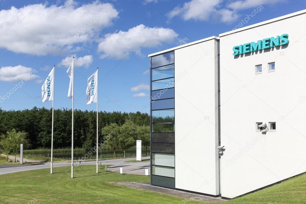 Aarhus, Denmark - June 11, 2016: Siemens building. Siemens is a german multinational. The principal divisions of the company are industry, energy, healthcare, infrastructure and cities