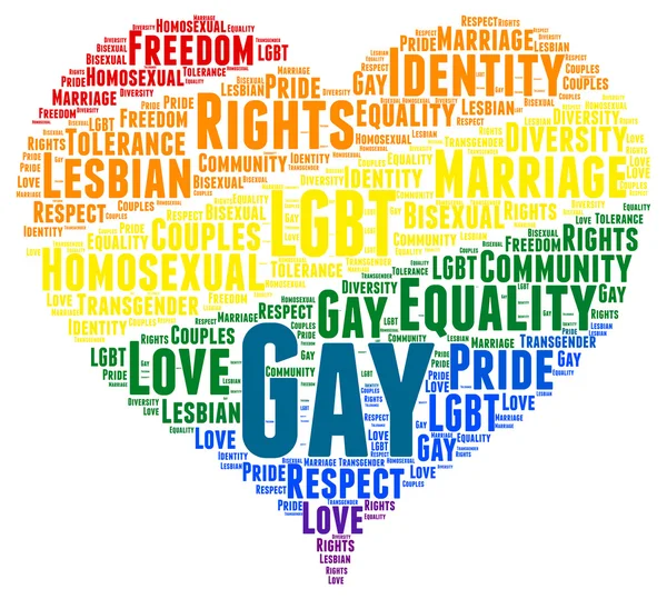 Gay rechten concept word cloud — Stockfoto