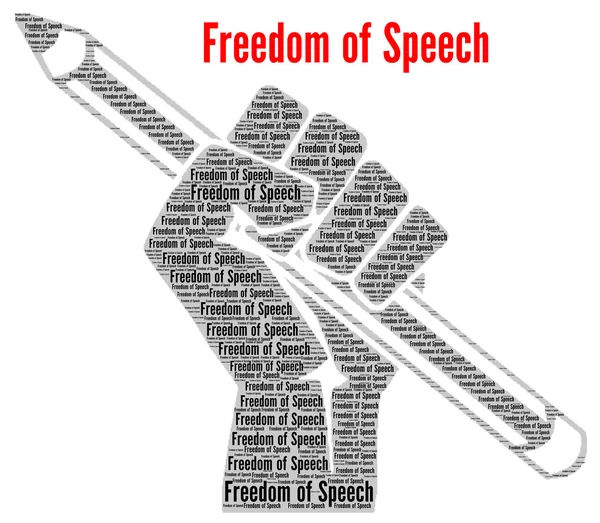 Vrijheid van meningsuiting — Stockfoto