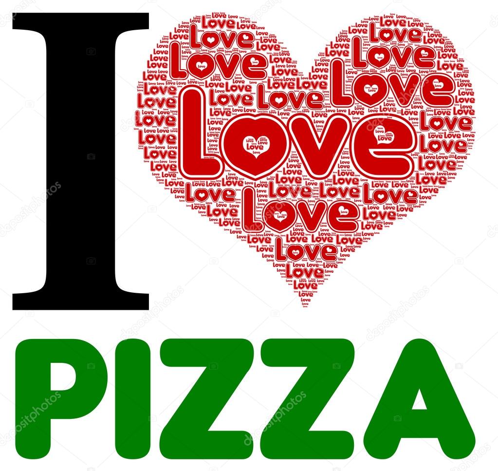 I love pizza — Stock Photo © ricochet69 123062358