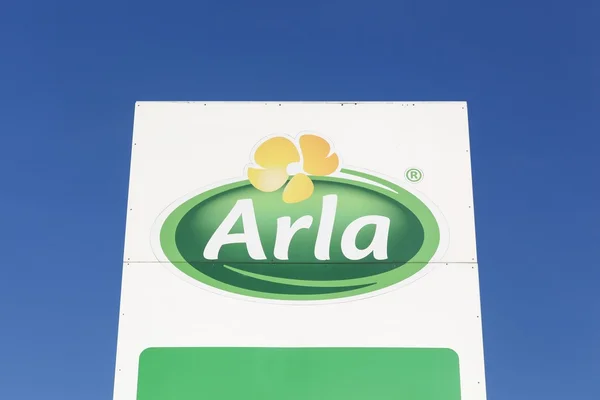 Arla Foods logo na panelu — Stock fotografie